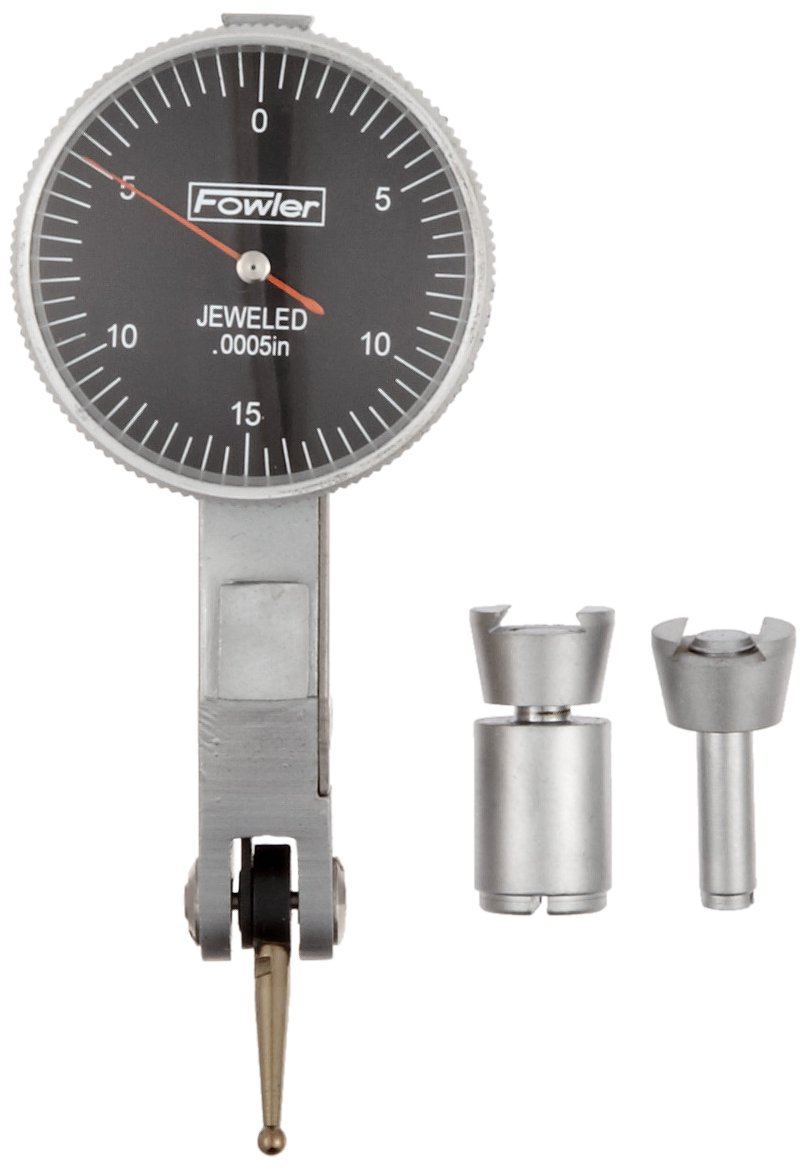 Fowler (0.030" 0.0005" 52-562-778-0 0.030" Max. Measurement, 1" Diameter Dial, Face Color Black) - 52-562-778 Black Face Dial Test Indicator, 0.08cm Maximum Measuring Range, 0cm Graduation Interval...
