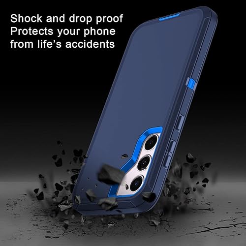 Miniatura 4 de I-HONVA Funda para Samsung Galaxy S23, Galaxy S23 de 6.1 pulgadas con 2 protectores de pantalla de vidrio templado + 2 protectores de lente de