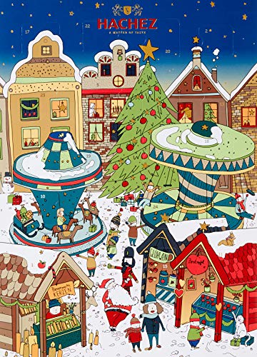Hachez Adventskalender Weihnachtsmarkt, 250 g Cover