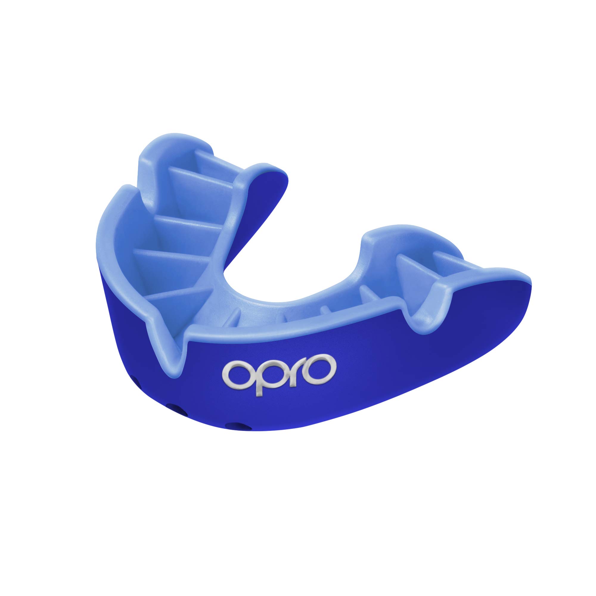 OPRO Silver Generation 4 Mouthguard, Blue/Light Blue