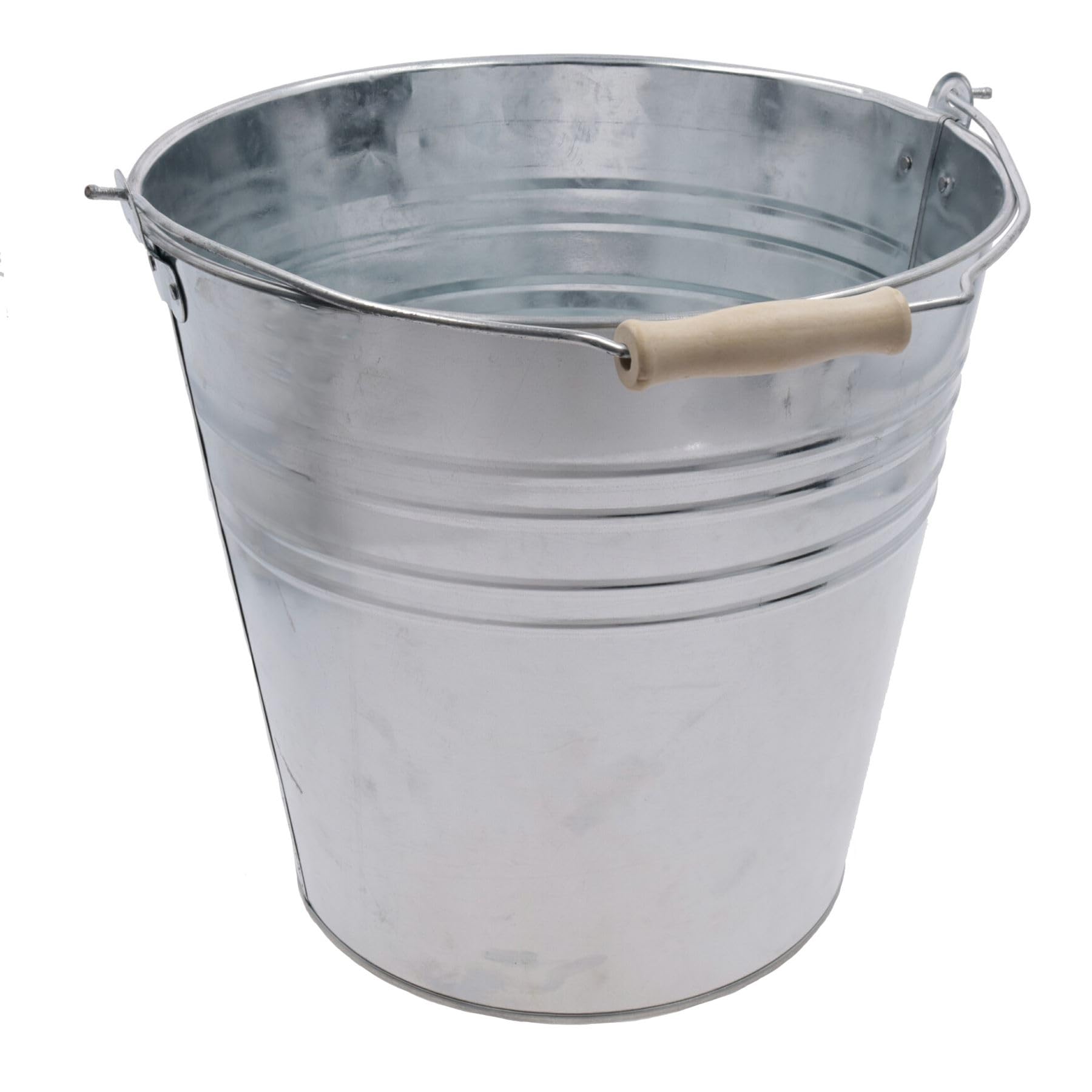 Metalowe wiadro ze stali ocynkowanej 15 l, wiaderko, woda, węgiel, ogień, szklarnia, rośliny ogrodowe, 4 szt