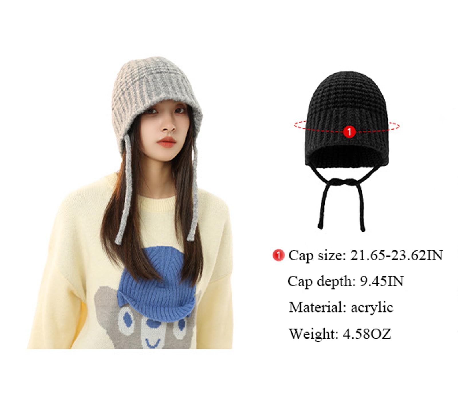 KEYDUACU Cappello invernale da donna morbido e caldo lavorato a maglia