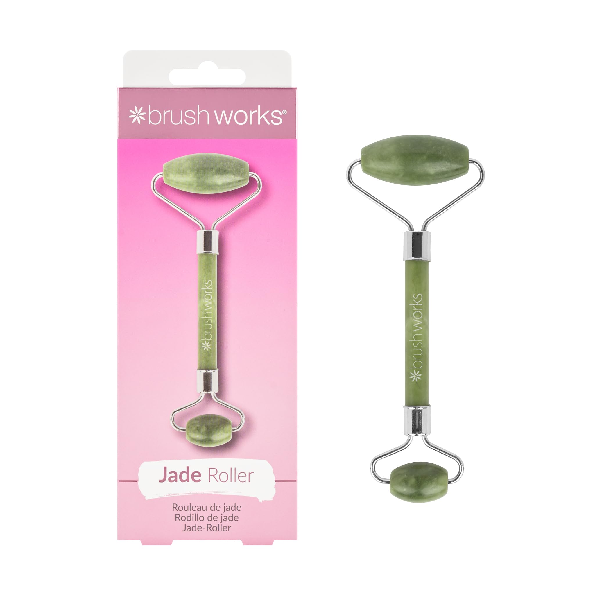 Brushworks HD Jade Roller One Size, green