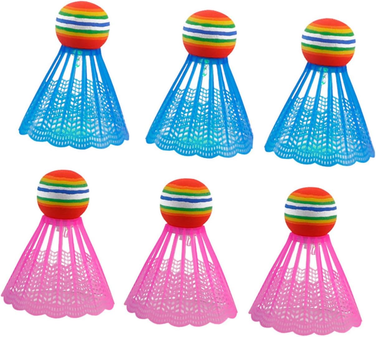 LED Nylon Badminton Shuttlecocks 4 Pack for Exercise Beginners | Strong Resistance and Stable Flight, Pink Set for Indoor Practice, School Training, Amateur Play