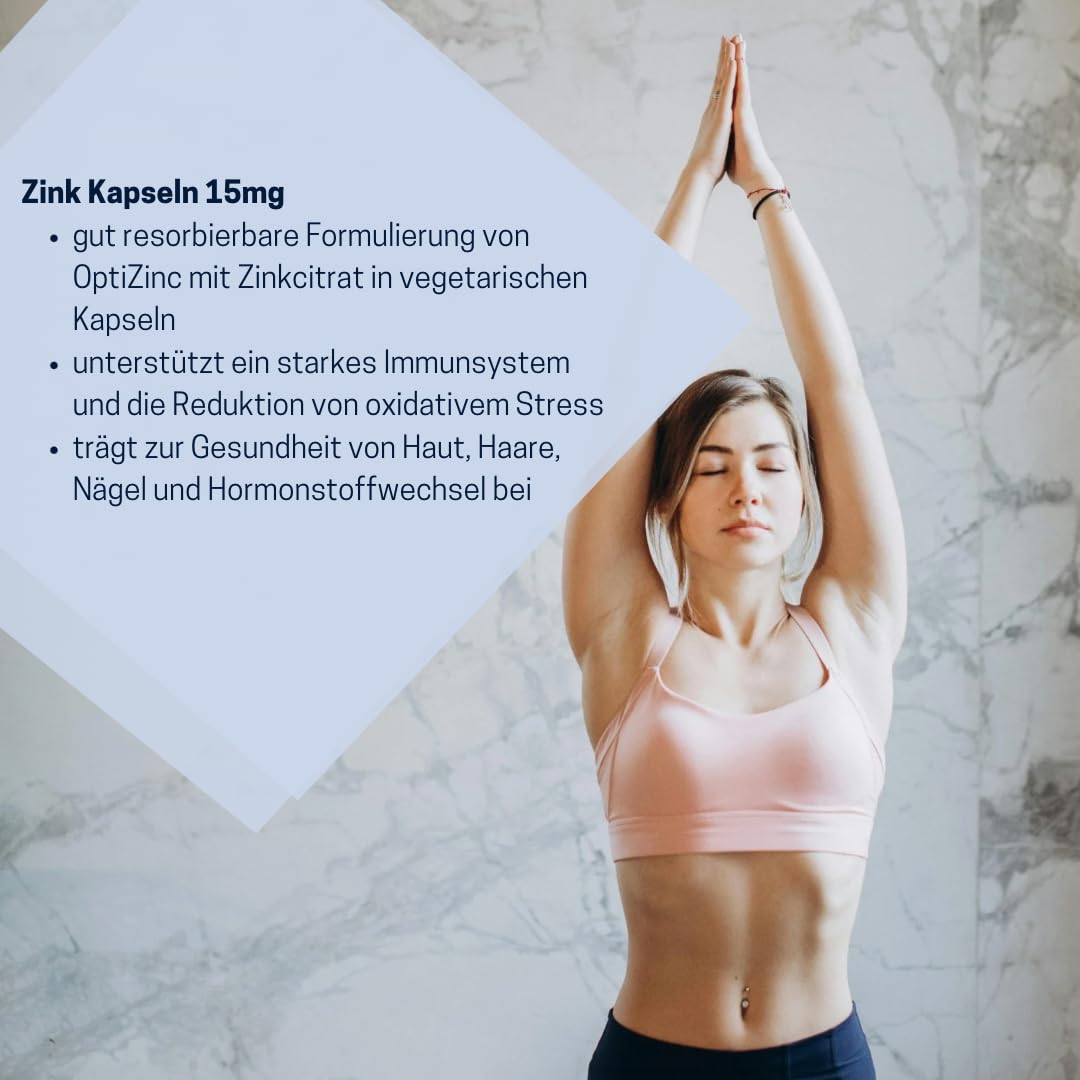 Life Extension - Zinco 15 mg 150 Capsule – Supporta Sistema Immunitario, Pelle, Capelli, Unghie e Divisione Cellulare – Con OptiZinc® e Citrato di Zinco