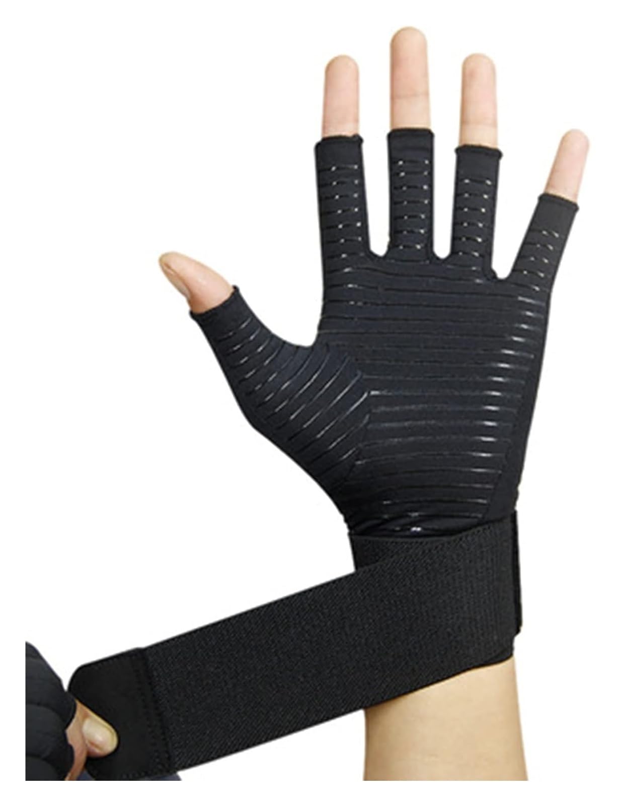 Guanti da guida senza dita, Guanti sportivi, Guanti mezze dita, Guanti da palestra for donne e uomini Guanti da allenamento for bodybuilding Protezione mezze dita Guanti for sollevamento pesi traspira