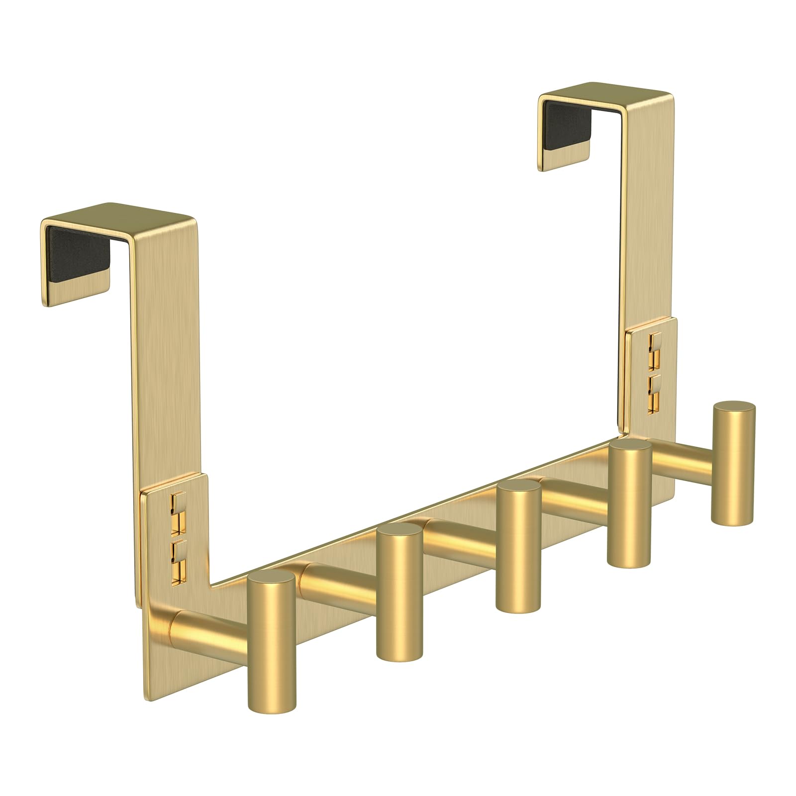 PMMASTO Door Hanger for 1-3/4 Inch Doors, Gold- 5 Hooks, T Shape