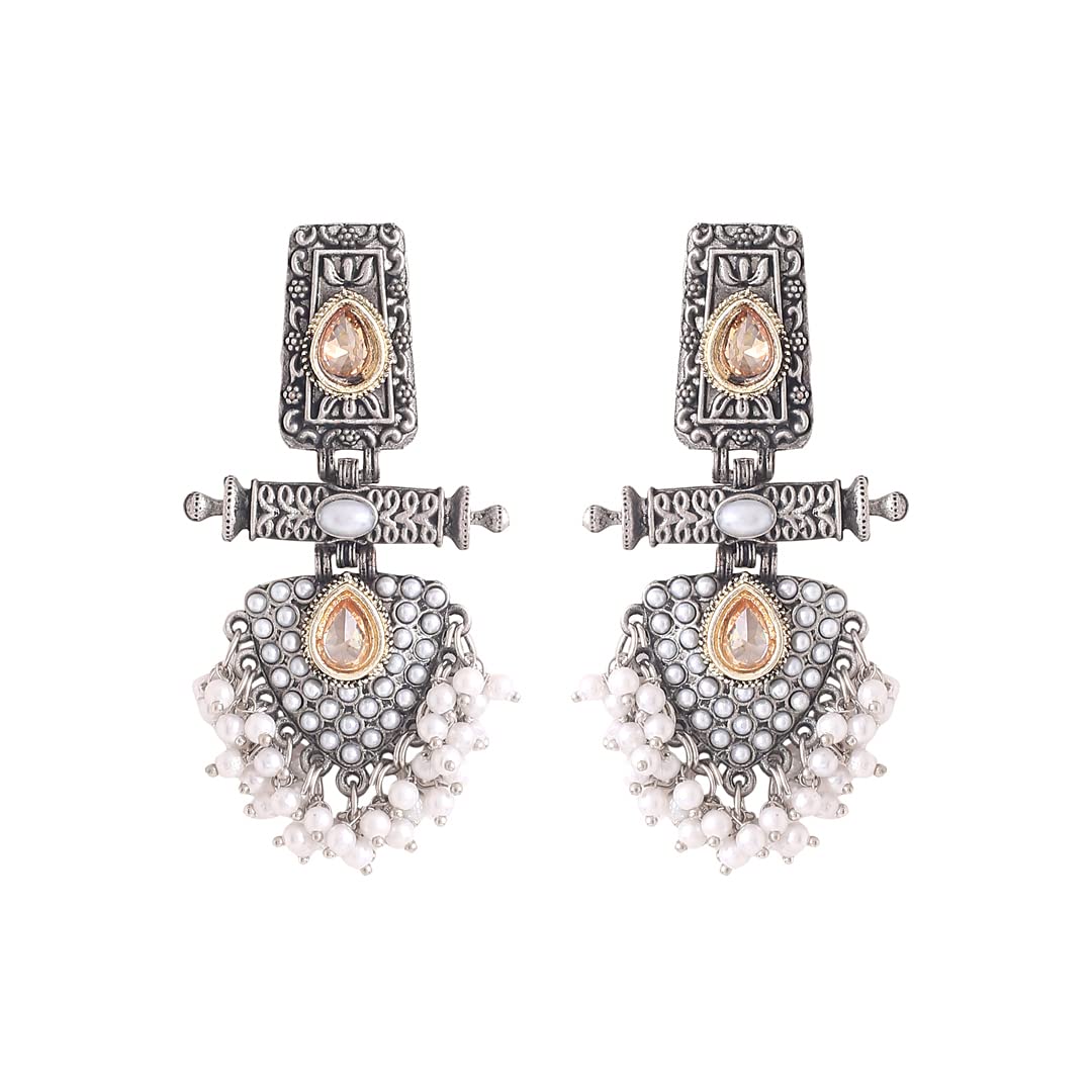 See full amazon price history chart for Yellow Chimes Earrings for Women and Girls Silver Oxidised Drop Earrings |White Beads Drop Stone Studded Drop Earrings|Birthday Gift For girls and women Anniversary Gift for Wife Yellow Chimes Earrings for Women and Girls Silver Oxidised Drop Earrings |White Beads Drop Stone Studded Drop Earrings|Birthday Gift For girls and women Anniversary Gift for Wife (B0C45GYRBP) Amazon Price History, Amazon Price Tracker