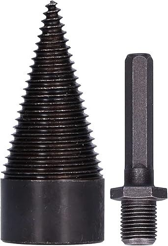 Broca divisora de troncos de 1.654 in, taladro de división de madera de alta velocidad, herramienta de corte de acero para taladro de impacto de