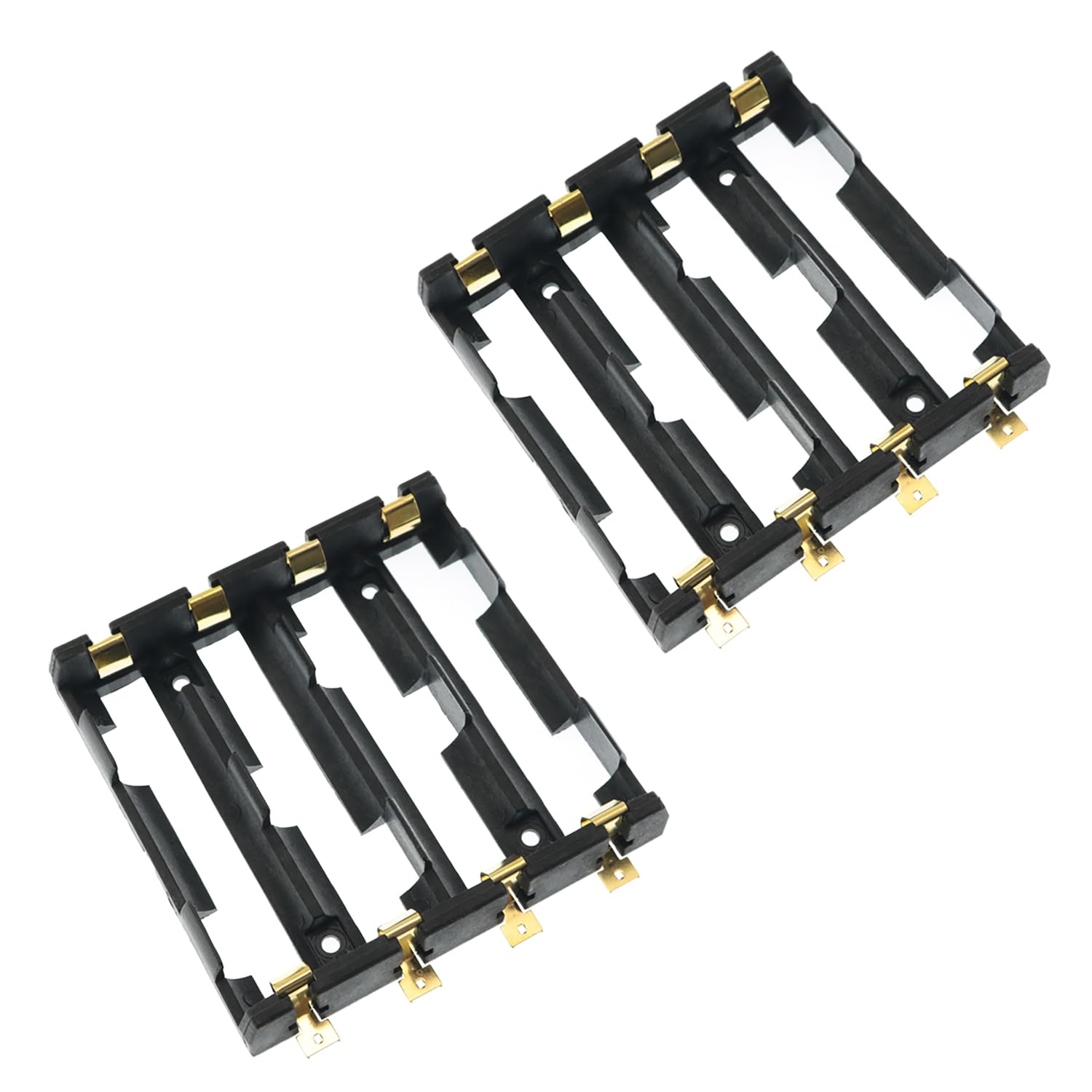 YTgilo 2PCS 18650 Chip Battery Pack 4 Cells Battery Clips Charging Power Supply Electronic Accessories Applied to Toys Electronic DIY Breadboard Power