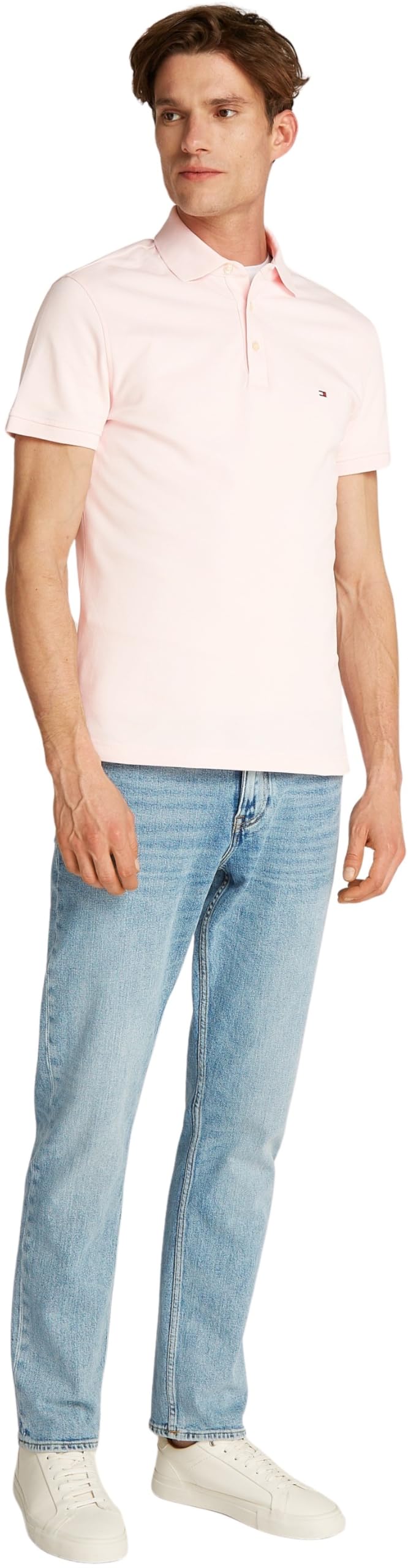 Tommy Hilfiger Uomo Maglietta Polo Maniche Corte 1985 Slim Fit