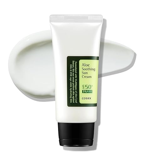 Aloe Soothing Sun Cream, Protección solar hidratante, Korean Skincare