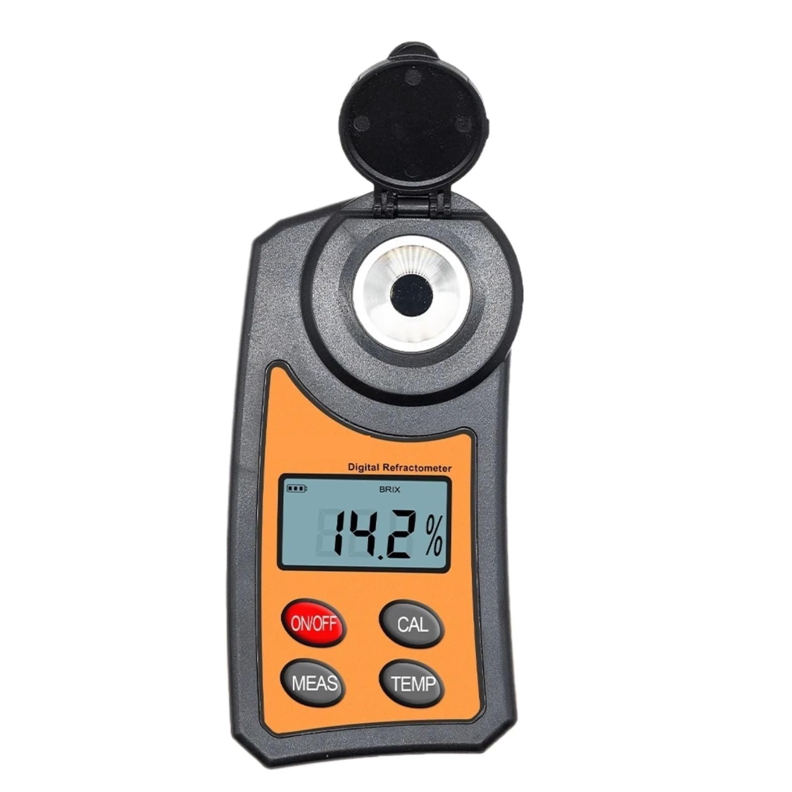 Refraktometr Cyfrowy refraktometr Zakres 0,0-55% Tester Areometr Miód Winogrono Wino Owoce Piwo Leki Stężenie cukru(2GHS Refractometer)