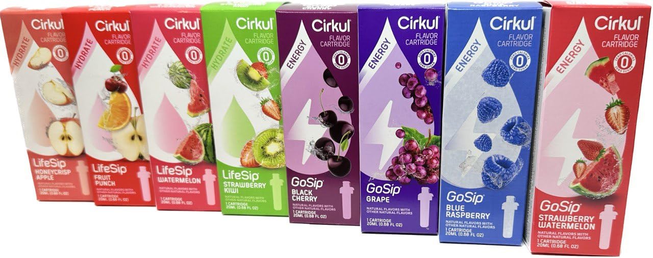 Cirkul Flavor Variety Pack With Electrolytes, Vitamins, No