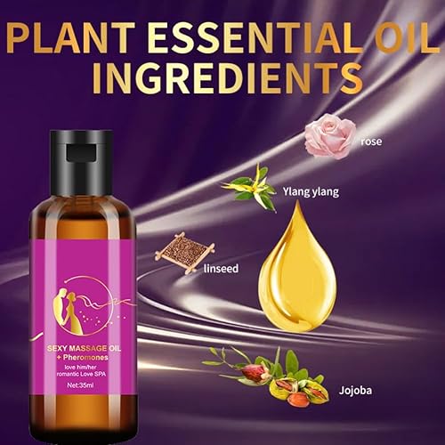 Miniatura 5 de ROPALIA Aceite de masaje sensual para parejas, aceite esencial de masaje para hombres, aceite de masaje corporal para pene, aceite de masaje sexual,