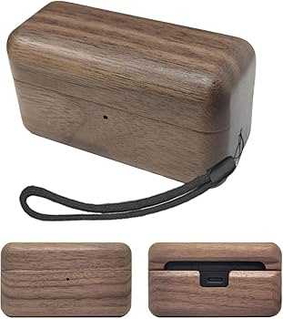 Amazon | For SOUNDPEATS(サウンドピーツ) Clip1用クルミの木 ケース