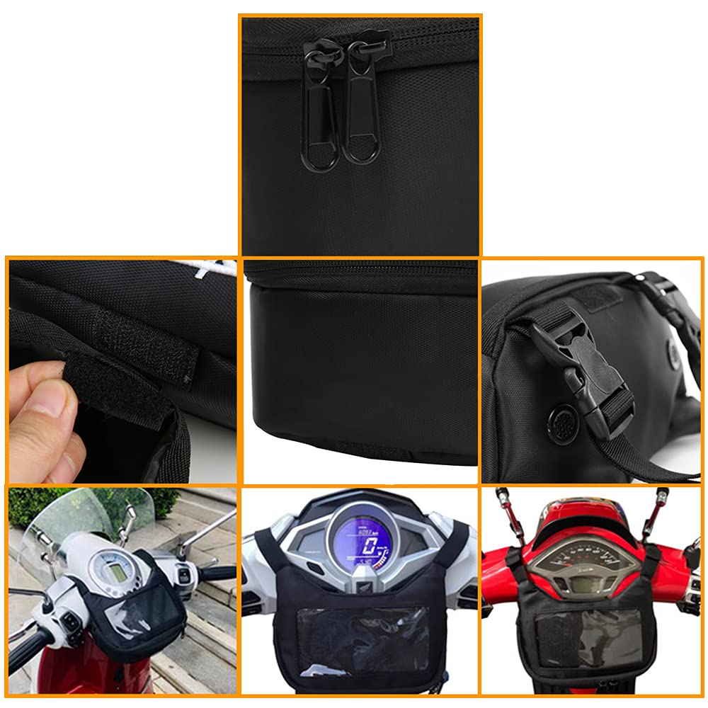 Borsa per manubrio Borsa di stoccaggio compatibile con Adv 350 Xmax 300 Xmax 125 Tmax GTS GTV LX 50 125 250 300 750 350 Scooter Sprint BASS 730310849586