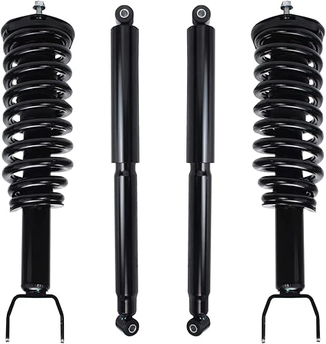 Miniatura 38 de Detroit Axle - Kit de amortiguadores de 4 puntales para Ford Escape 14-19, 2 puntales delanteros con resorte helicoidal 2 amortiguadores traseros