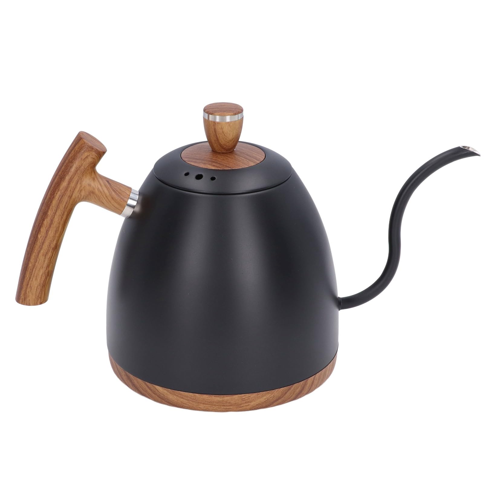 Hervidor Eléctrico para Café, Calentador de Agua Caliente 800 Ml de Acero Inoxidable, for Hogar y Oficina (BLACK)