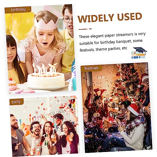 OATIPHO 6 Unidades serpentina de papel crepom papel higiênico lenço papel acessório de festa flâmula