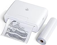 Vista 9 de Phomemo M04S - Impresora térmica con adhesivo AI, impresora inteligente con Bluetooth, compatible con 2/3/4 pulgadas de ancho de impresión, 300 ppp