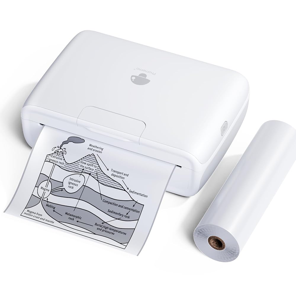 Exclusive Deal Phomemo M04S Bluetooth Portable Printer Printpod -Thermal Label Printer Notes Printer, Support 2/3/4 inch Printing, Compatible with Phones, Computer, 300dpi, Great for Document,…