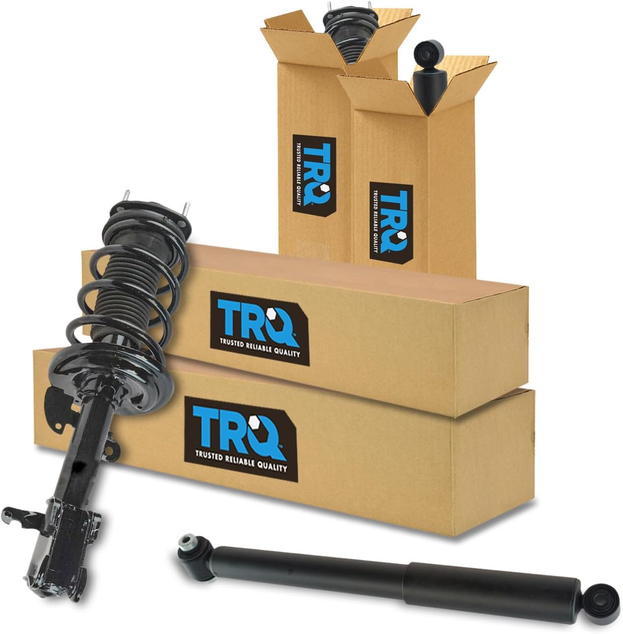 TRQ Complete Strut and Shock Kit (front struts rear shocks) for 2007–2013 Acura MDX