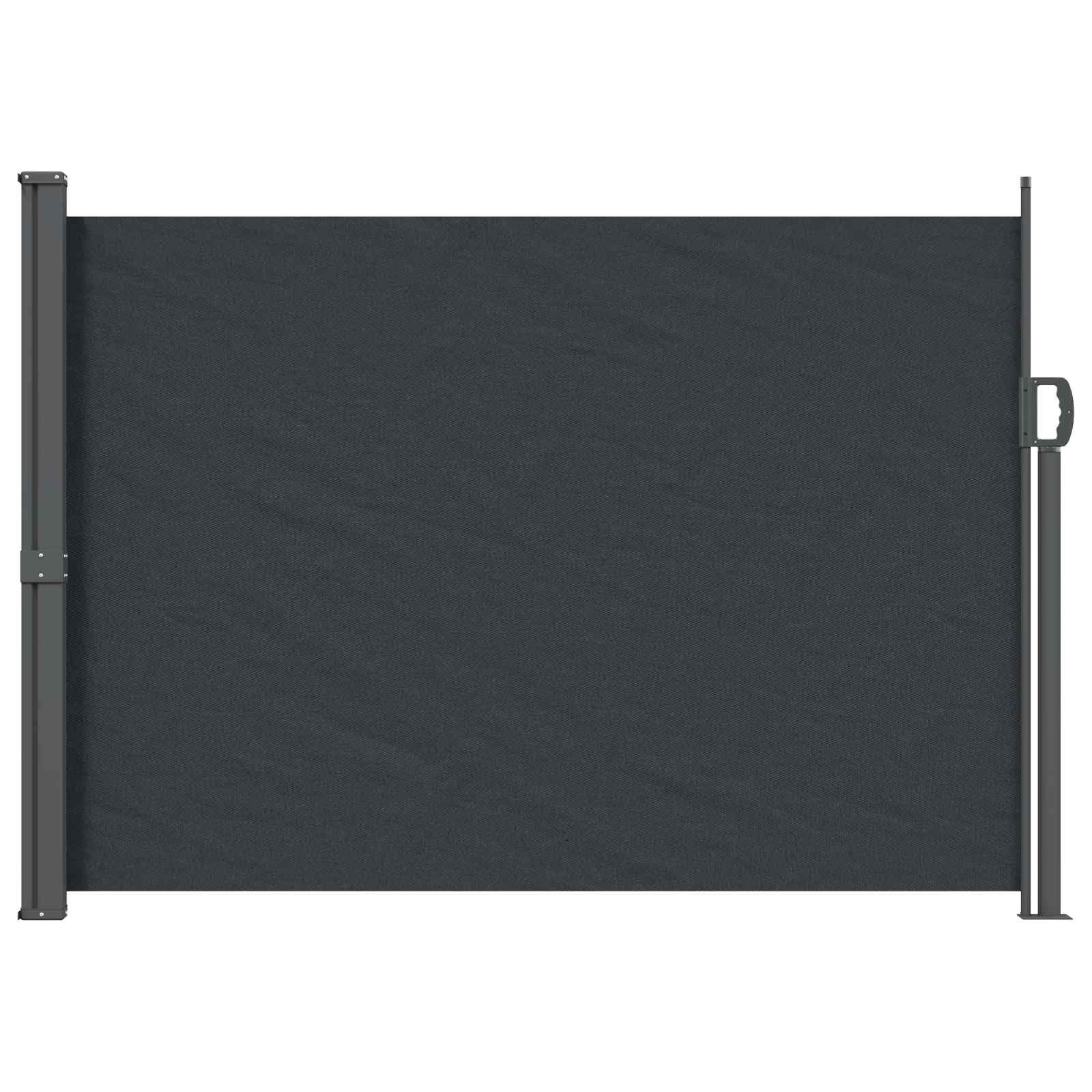 Store Latéral Rétractable Anthracite 300x100 cm | Brise-Vue Roulant en Polyester Extérieur | Paravent Extractable pour Jardin, Balcon et Terrasse