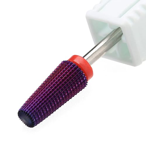 Vista 13 de Rainow - Brocas de uñas 5 en 1, uso de rotación bidireccional para zurdos y diestros, broca de uñas cónica multifunción de 3/32 pulgadas para quitar