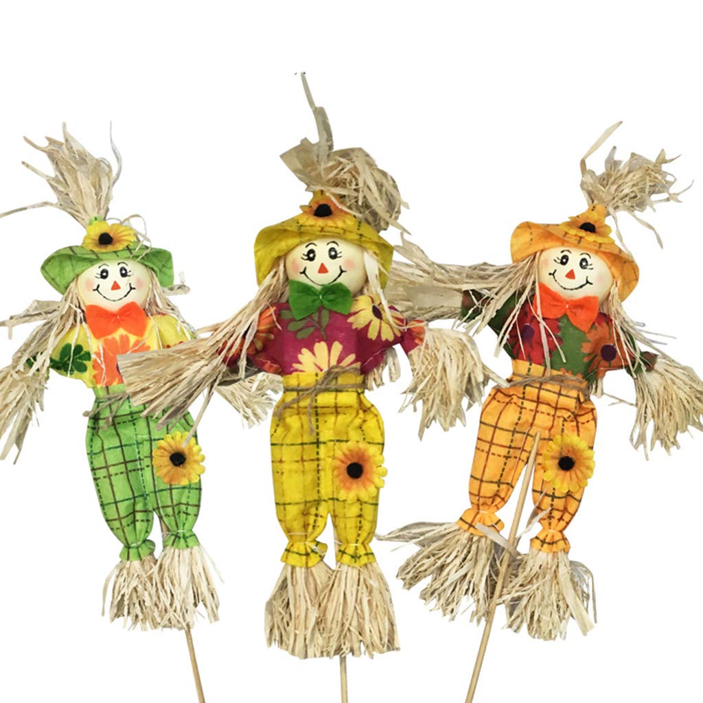 Tsophreniq Halloween Scarecrow Decoration Standing Decorations for Garden Home School Yard Fall Harvest Decor Harvest Thanksgiving Decorations Outdoor