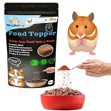 Magical Hamster Food Topper || Joy of Best Taste || Chicken & Ginger Flavour || Grain Free & Protein Rich || Super Energy Food || 50g