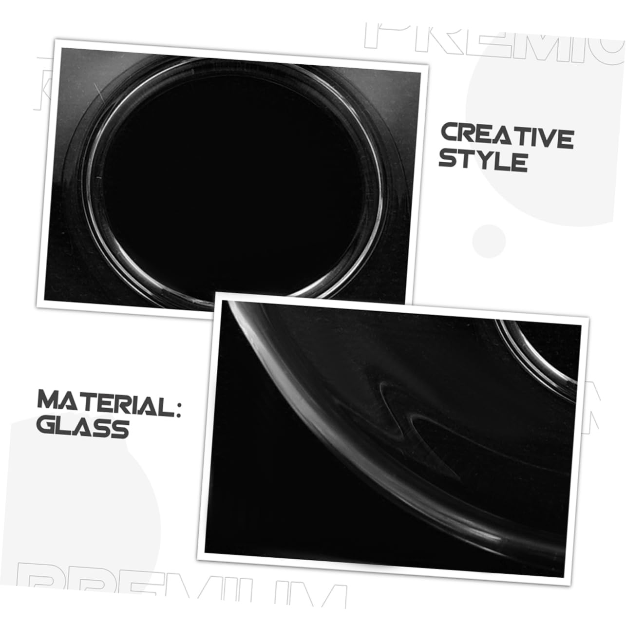 Healifty Protezione Antigoccia Design Minimalista per Candele in Vetro Rotondo Resistente alle Alte Temperature 6 Pezzi per Meditazione e Relax