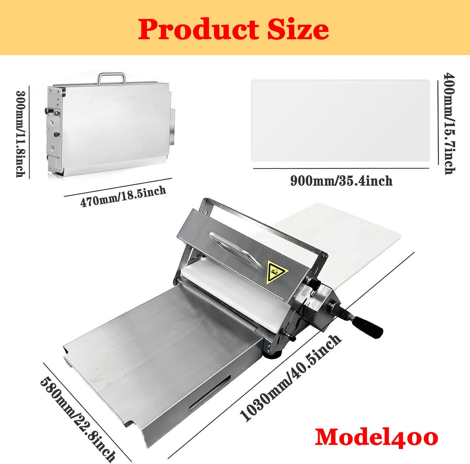 Espátula manual plegable de acero inoxidable para masa de repostería, ideal para panadería, pizzería, elaboración de croissants, pan y fondant.
