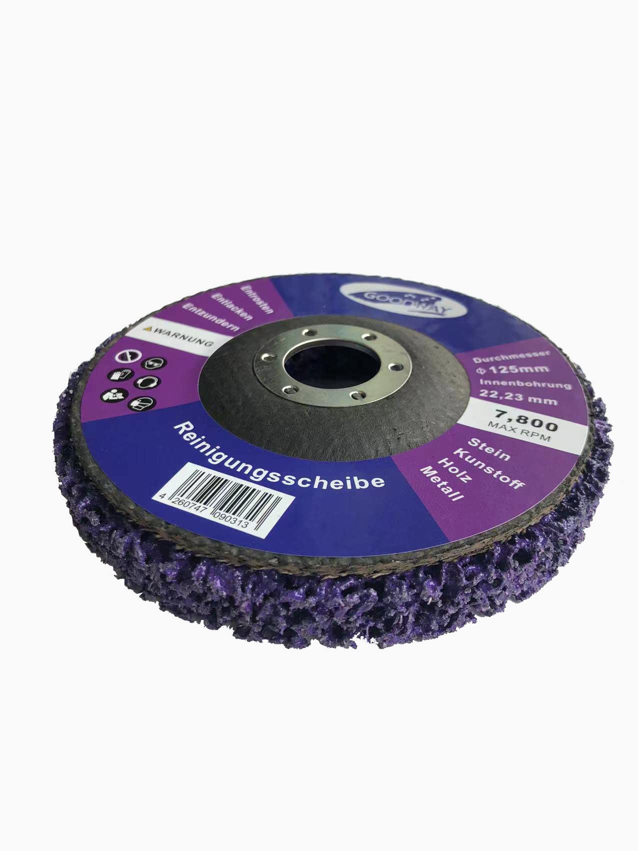 Dischi Abrasivi CSD 125 Mm - 5 Pezzi Viola Per Pulizia Grossolana E Rimozione Vernice - Foto 4