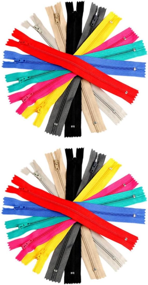 100pcs Colorful Nylon Zippers for Clothing Repair and Sewing