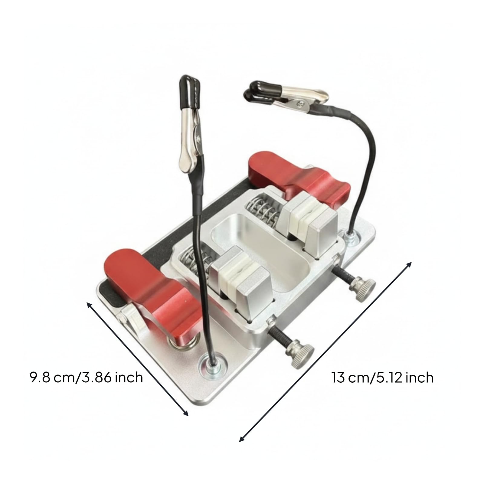 Accesorio Soldadura con Ranuras Ajustables Ligero Soporte Soldadura Antislizante Herramienta para Aficionados