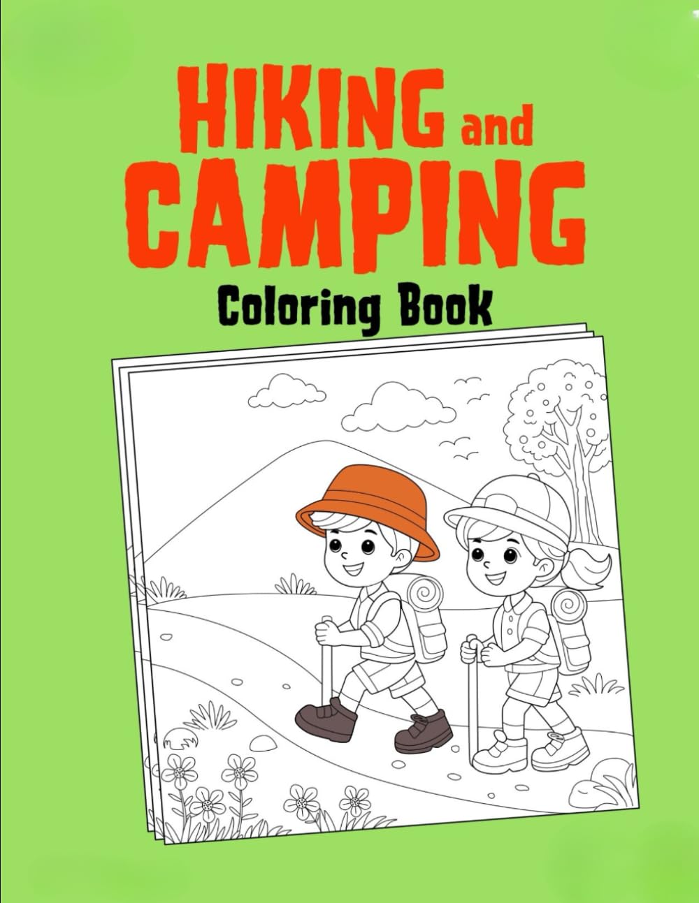 Campfire & Crayons: A Hiking and Camping Coloring Adventure!