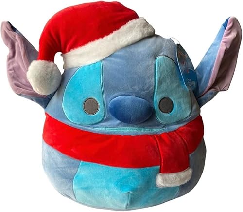 Squishmallow Peluche Kellytoy oficial de Navidad de 12 pulgadas de Disney, lindo y suave, peluche navideño Squishmallow Peluche Kellytoy oficial de Navidad de 12 pulgadas de Disney, lindo y suave, peluche navideño