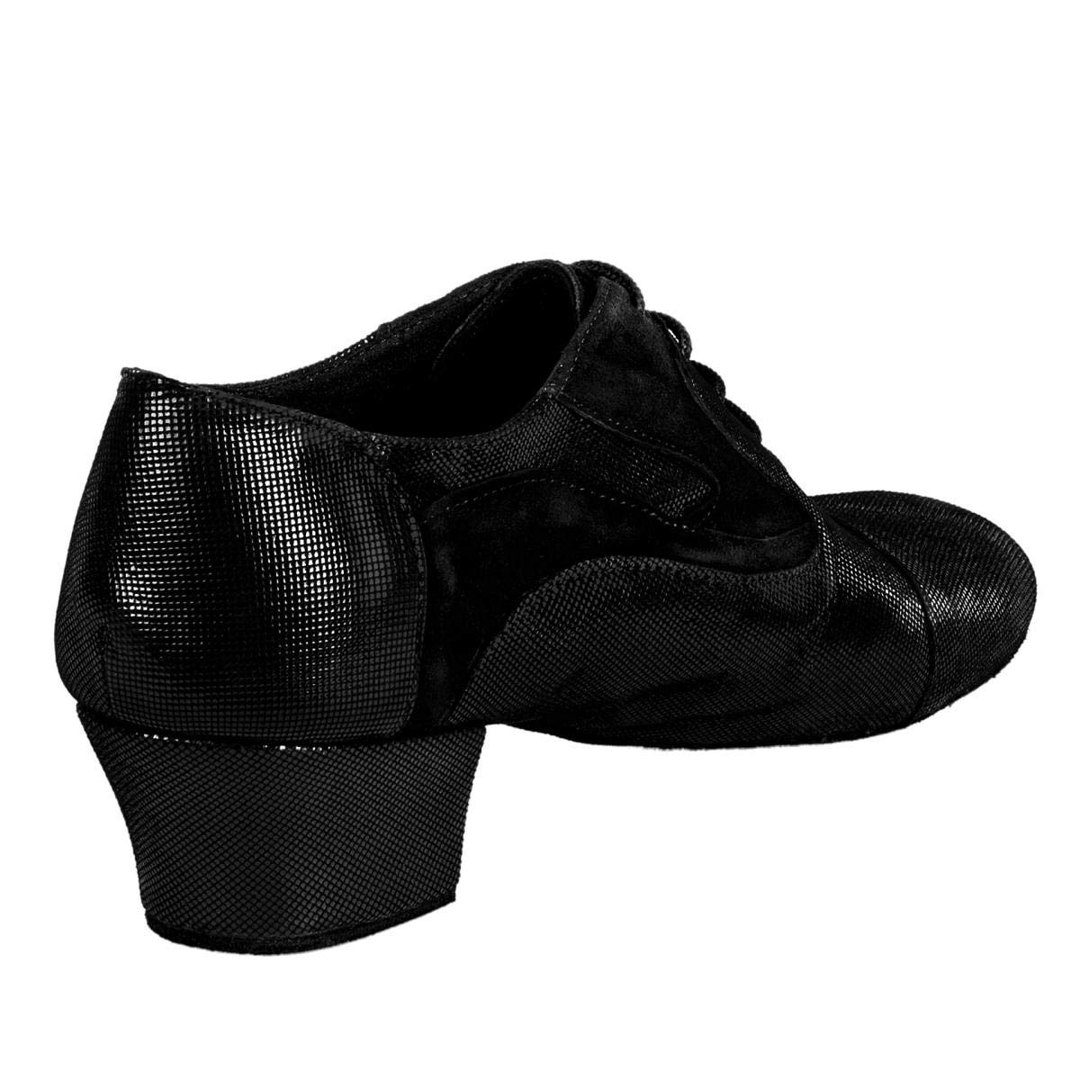 Rummos Damen Trainerschuhe R607 061-024 - Leder/Nubuck Schwarz - Medium (Normal) - 4,5 cm Cuban - Made in Portugal