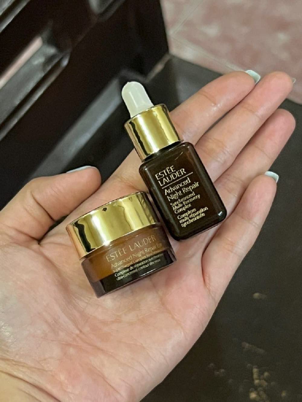 Estée Lauder - Power Pair – Advanced Night Repair 7 ml + Advanced Night Repair Eye 5 ml – Travelset