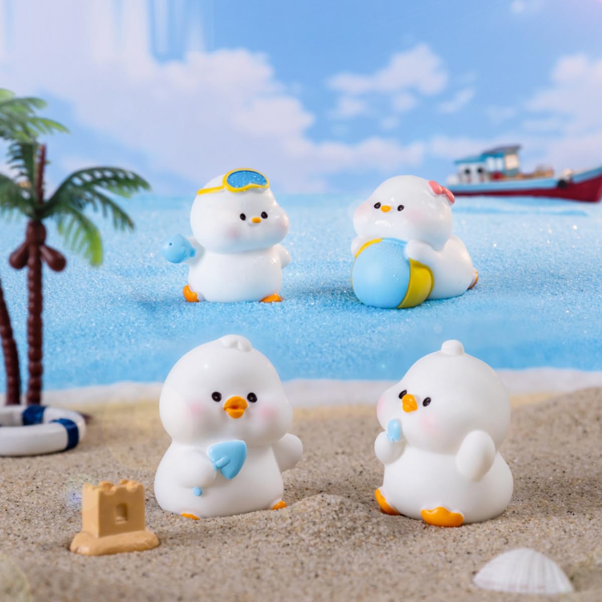 FOLANDO White Duck Figure Set - Image 4