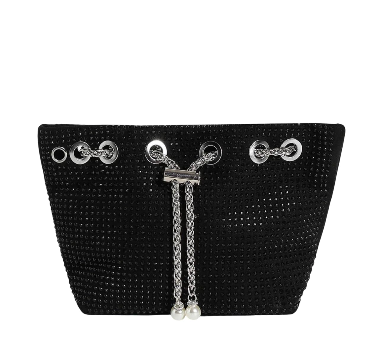 ACCESSORIZE BY S.AYESHA Premium Fabric Potliee Bag for Women & Girls with Elegant Design | Stylish Spacious & Comfortable | Ideal for Casual Outings, Parties, Shopping, Travel & Gifting(Black)-image-1