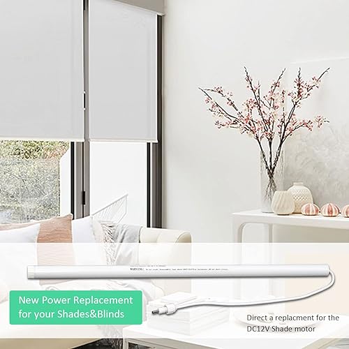 Miniatura 7 de Tubo de batería recargable de 12V DC que funciona con el motor automático de las persianas, viene el conector macho de DC 3.5 4.4 ft m