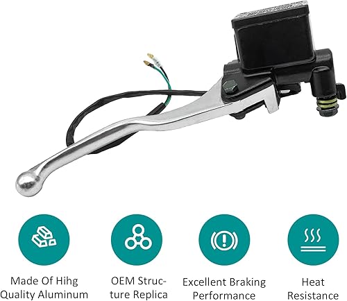 Miniatura 5 de Cilindro maestro de freno delantero derecho para Kawasaki Prairie 300 360 400 700 Bayou 300 Brute Force 650 Lakota 300 Mojave 250 KVF300 KVF360