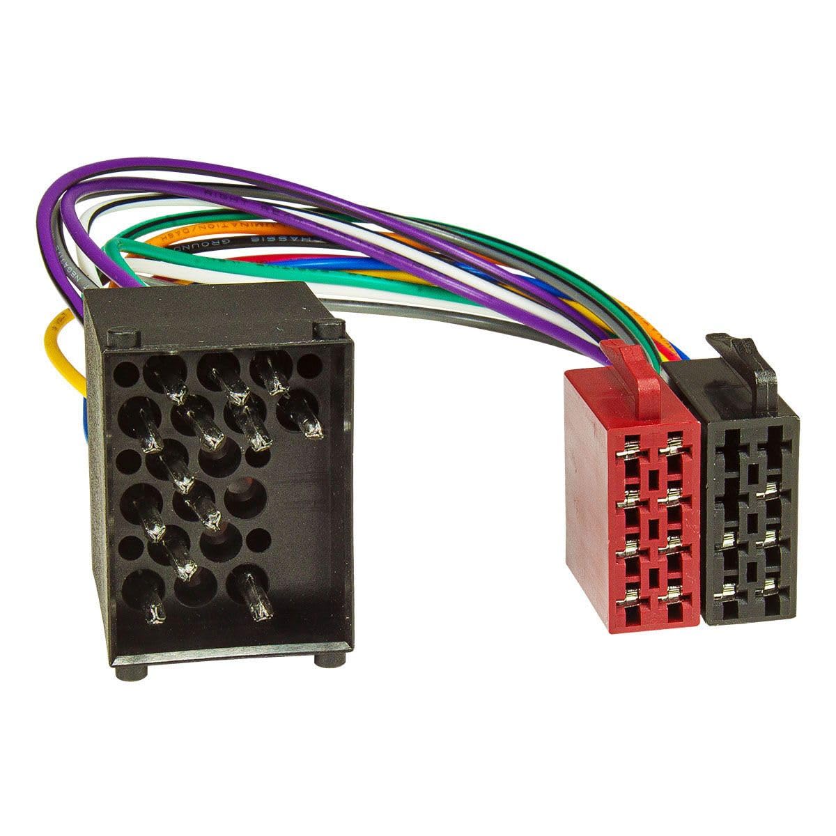 Cache Radio 1-DIN Noir BMW E39 Série 5 & X5 E53 – Adaptateur ISO Broche Ronde Inclus | Tomzz Audio