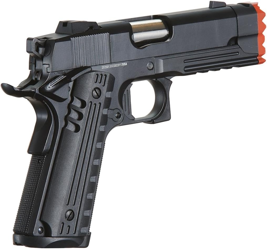 Golden Eagle 3316 Hi-Capa Metal Airsoft Pistol w/Vented Slide- 300 FPS, Color Black/Gold