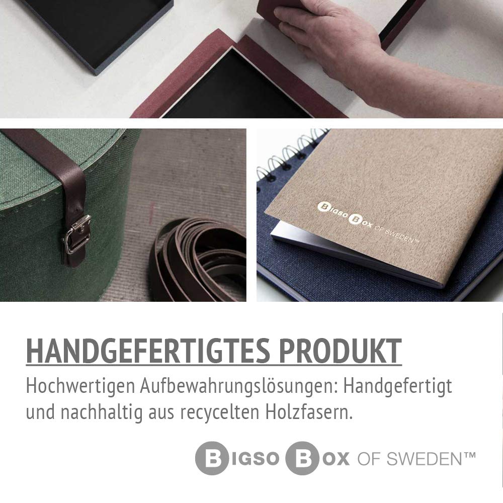 Bigso Box of Sweden Juego de 2 bandejas organizadoras de escritorio – Bandeja archivadora apilable para cartas, documentos, etc. – Organizador de documentos de tablero de fibras y papel – gris