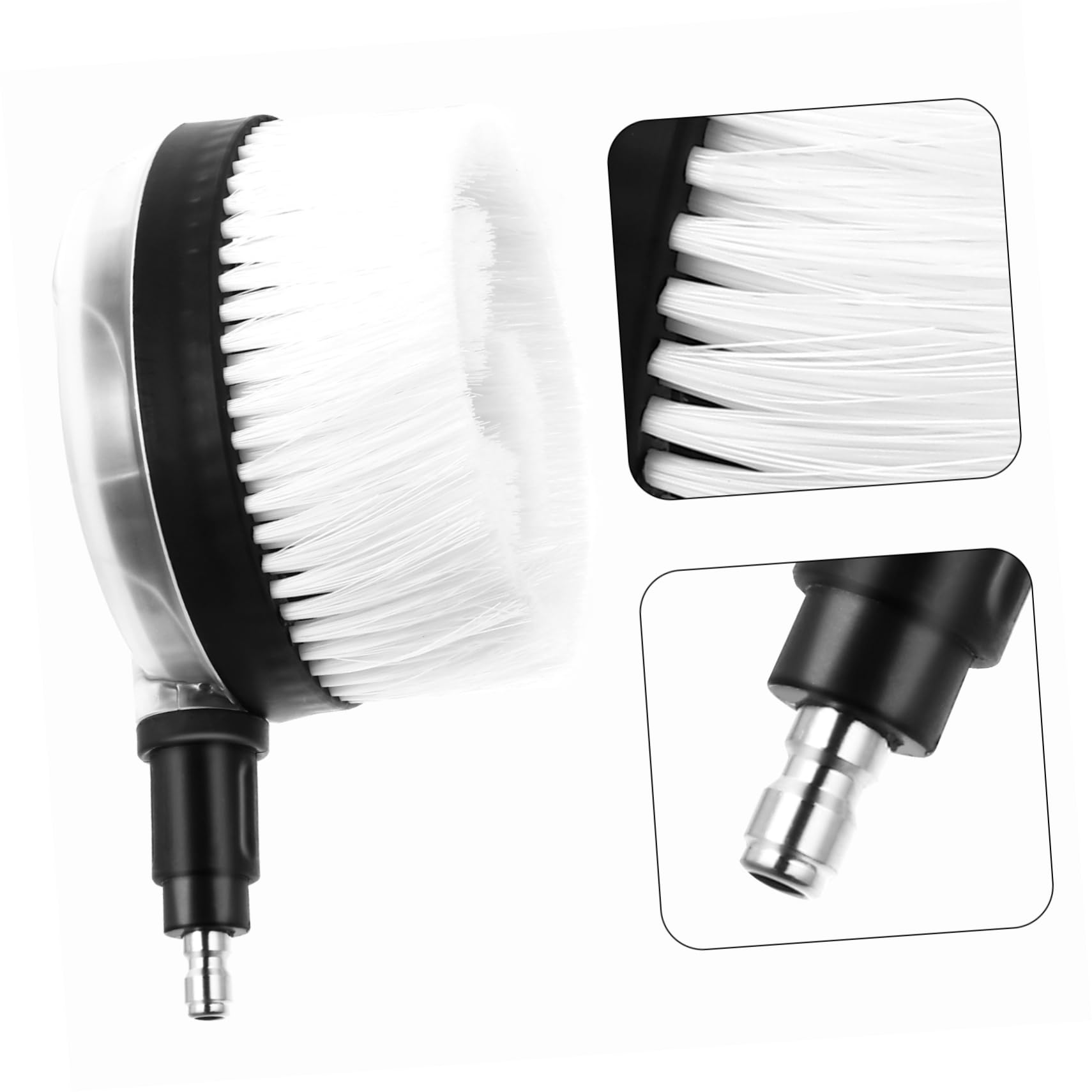 Cepillo Rotativo de Alta Presión para Lavado de Coches Cepillo Giratorio Automático sin Energía Herramienta Ligera y Portátil para Limpieza Detallada y Riego de Jardín Compatible