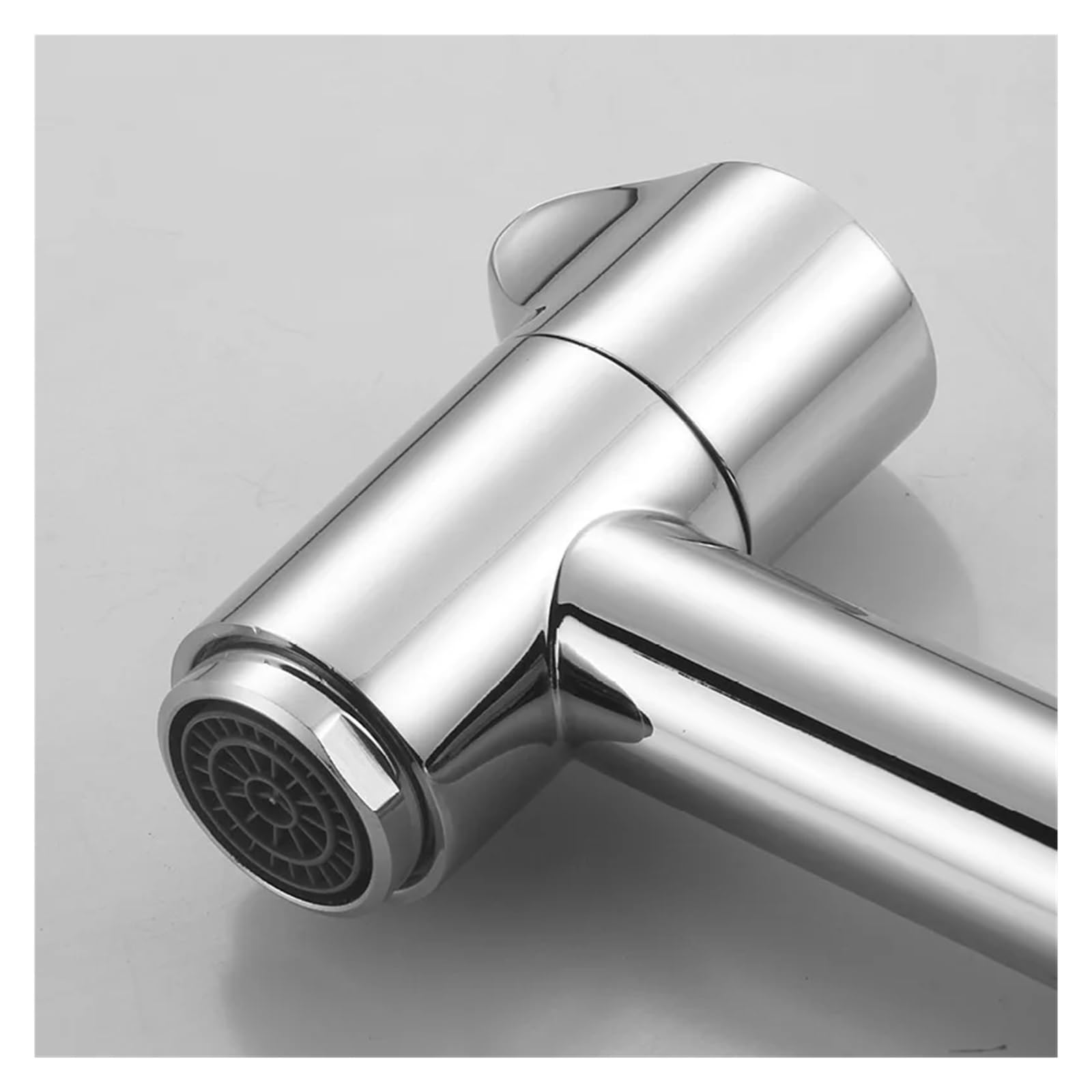 Grifo cromado de latón macizo, grifo for jardín exterior, grifo roscado de montaje en pared de 1/2 pulgadas, extensión de grifo for piscina de fregona de 10cm