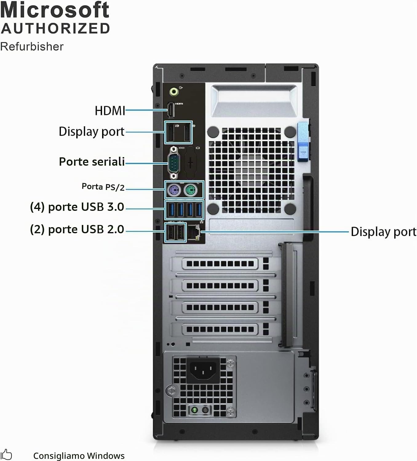 Dell Optiplex 7050 MT Desktop Computer PC i7-7700 16gb ram(Renewed)